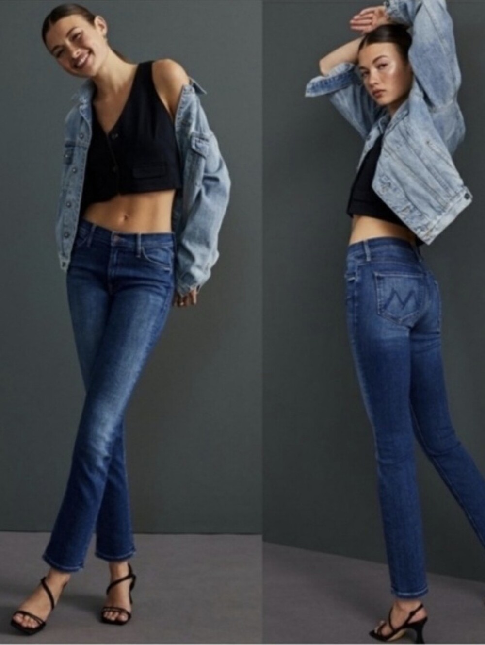 NWT MOTHER The Dazzler Ankle 34 On The Edge Jeans 90s Quiet Luxury Normcore